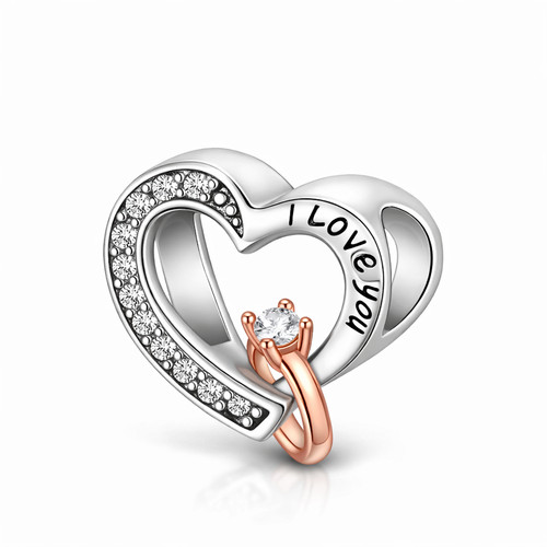 Mariafonte bead charm cuore - bead, 'i