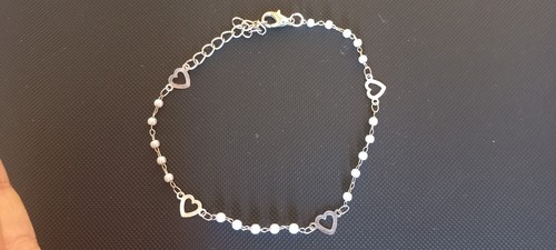 Braccialetto donna acciaio con - braccialetto,