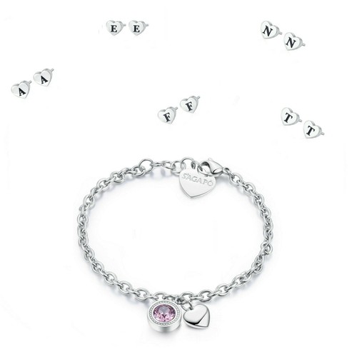 Sagapo bracciale cuore zircone - sagapo,