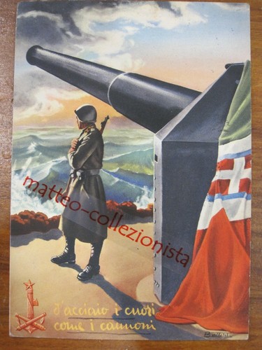 Cartolina militare acciaio - cartolina,