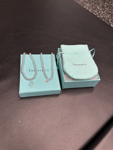 Tiffany blue heart tag bead - blue,