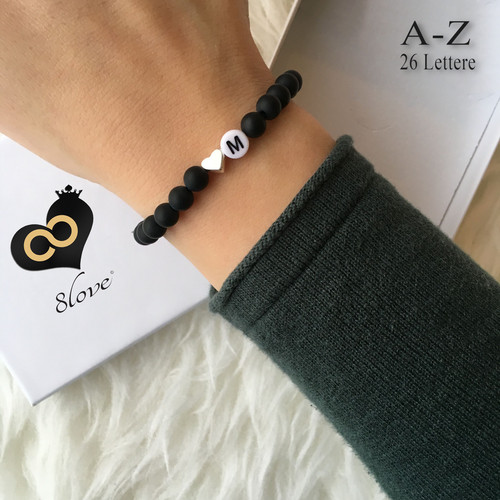 Bracciale con iniziale lettera - iniziale,